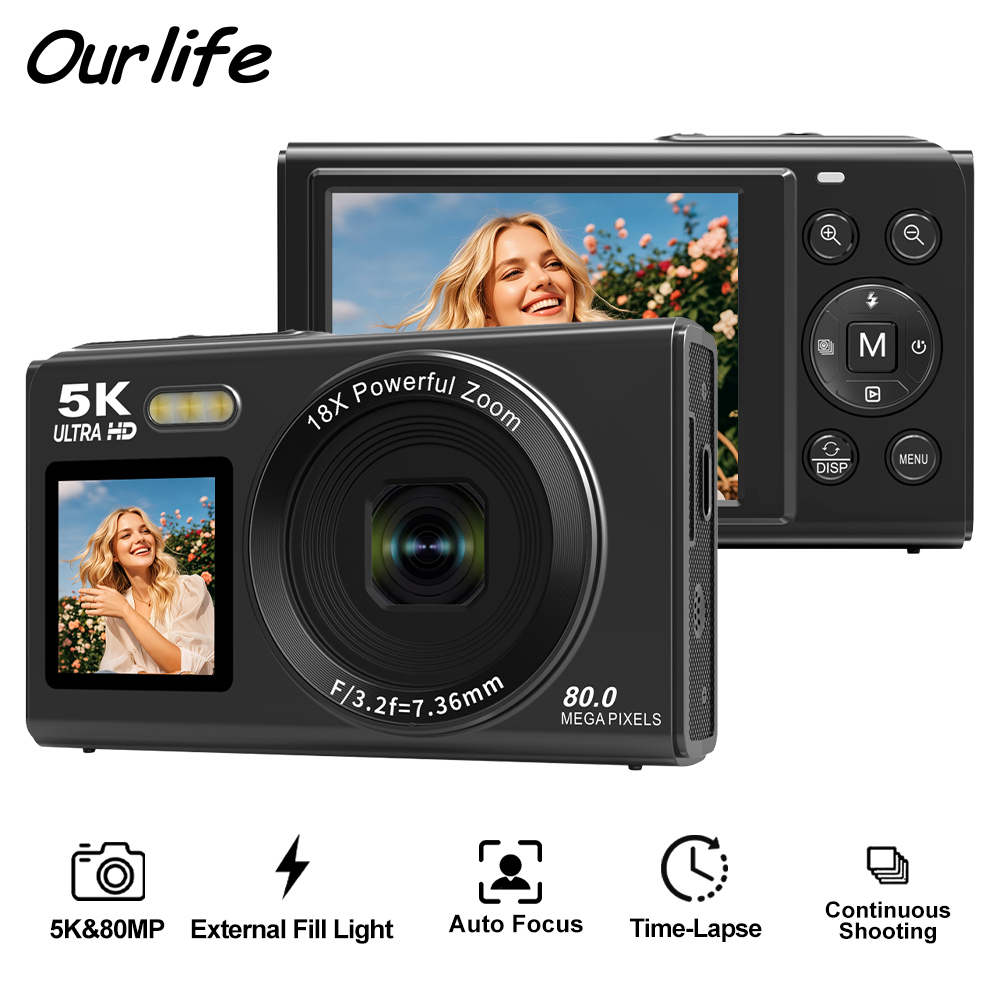 Vintage Home Cinema - Ourlife Digital Camera CCD Dual Screen