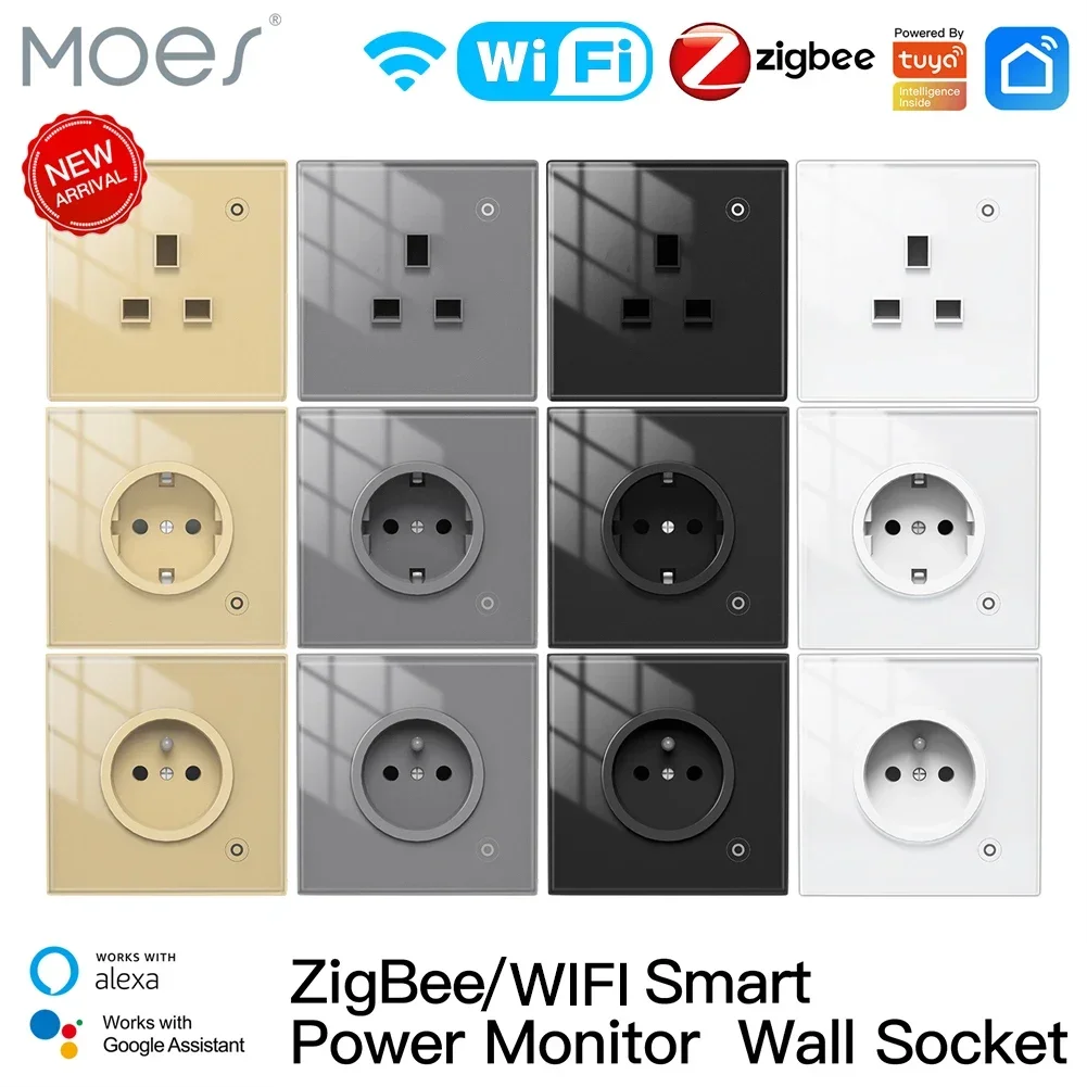 Home Cinema Alexa - Moes ZigBee Wall Socket WIFI Smart