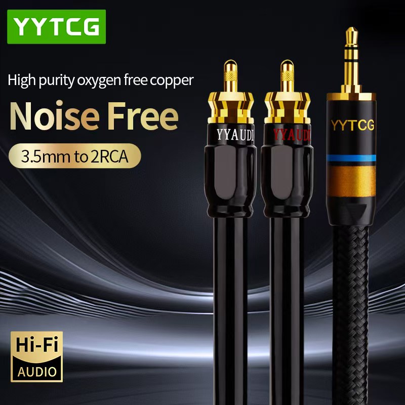 Home Cinema Beamer - YYTCG RCA Cable HiFi Stereo 3.5mm