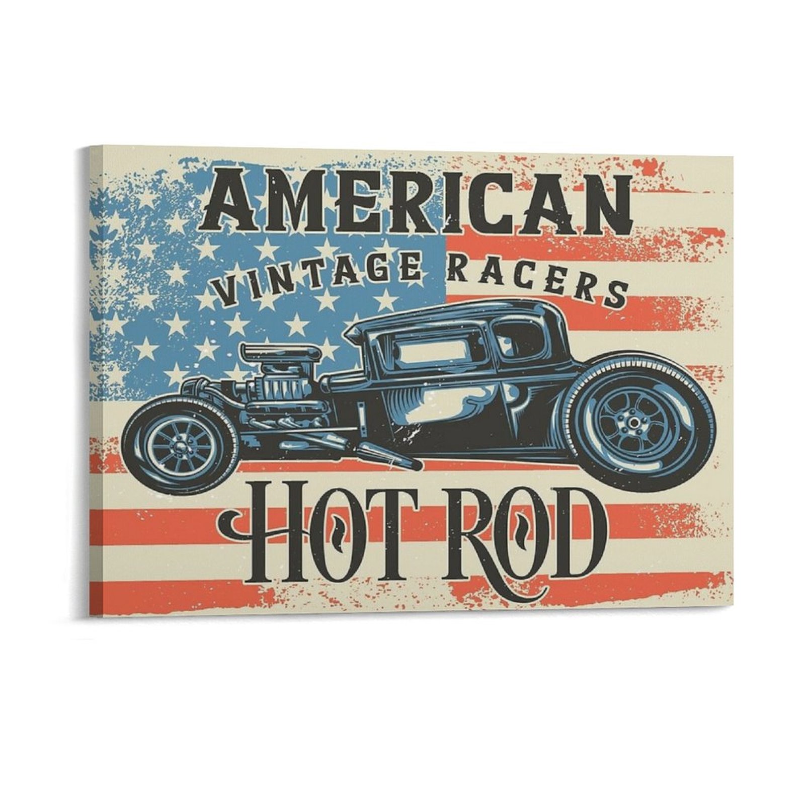 Home Cinema Wall - American Hot Rod Canvas Painting Kitchen