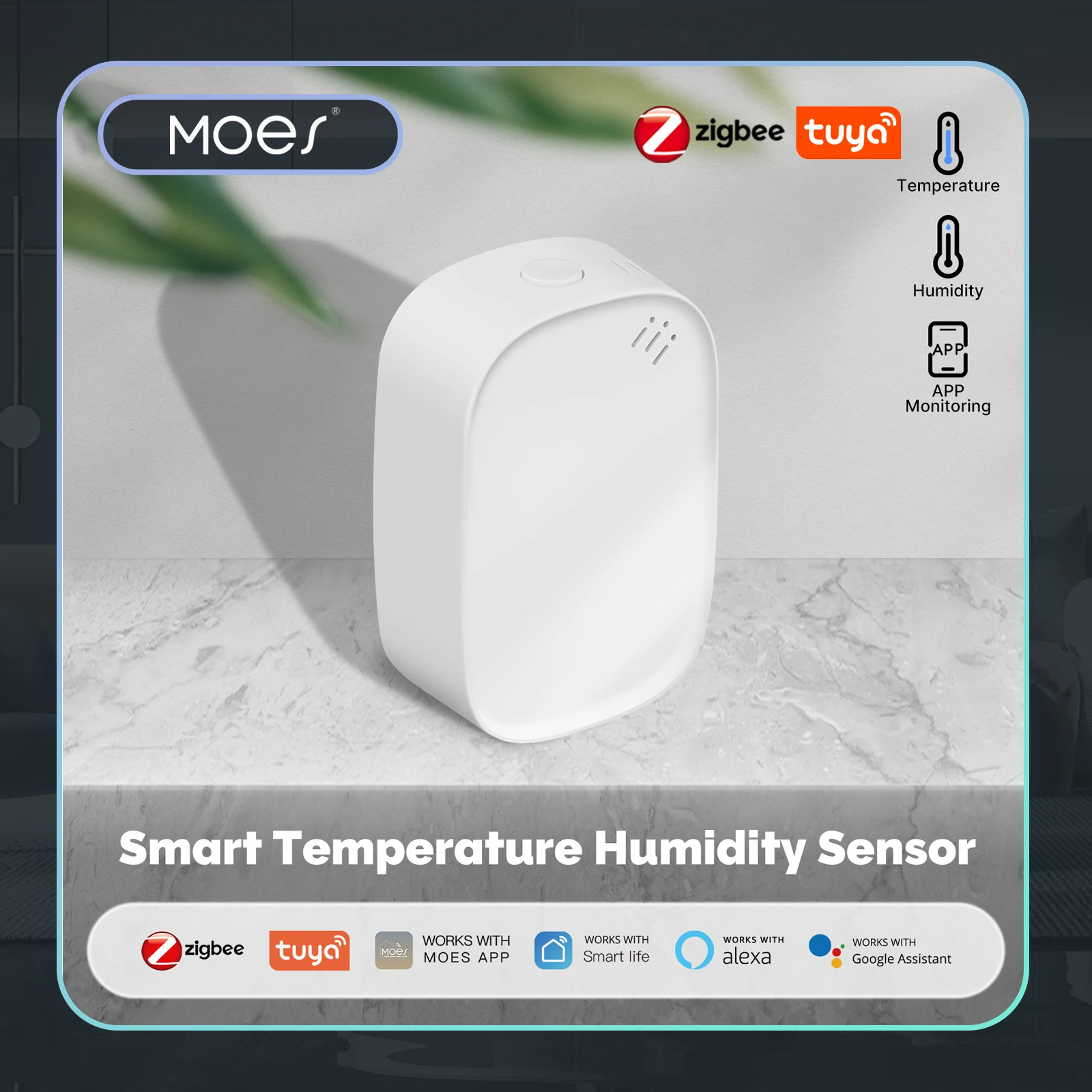 Home Cinema Alexa - MOES Tuya Zigbee Smart Temperature Humidity