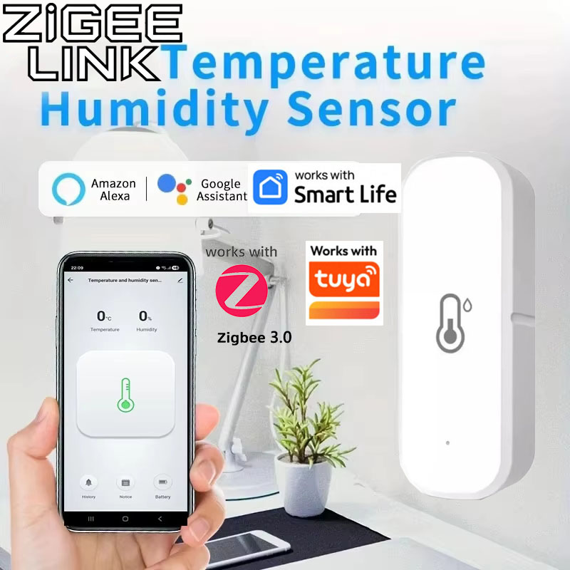 Home Cinema Alexa - Support Tuya Zigbee 3.0 Temperature Humidity