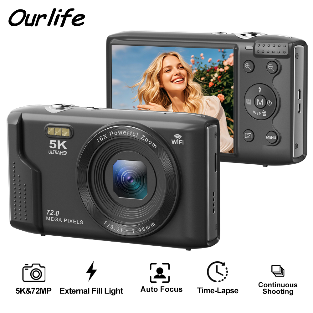 Ourlife Compact Digital Camera - Vintage Home Cinema 评论和价格