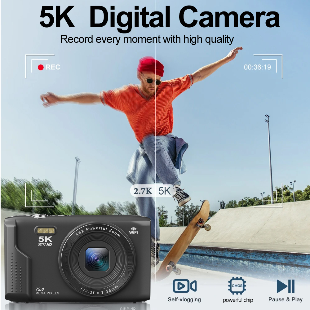 Ourlife Compact Digital Camera - Vintage Home Cinema 评论和价格