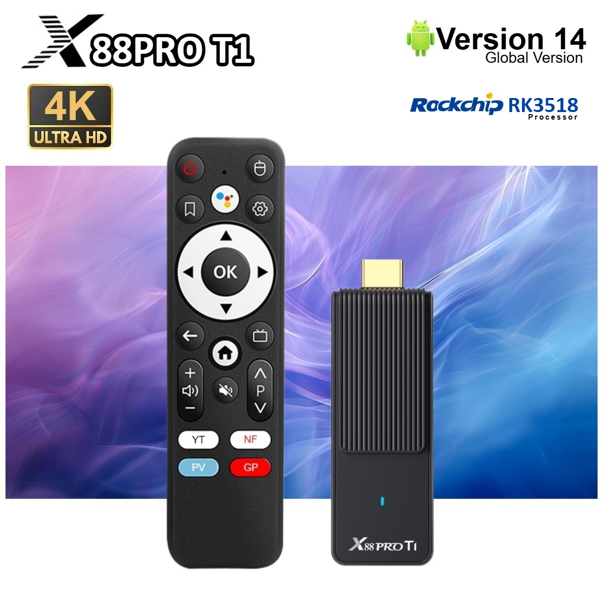 Wifi6 X88 T1 Rockchip RK3518 Q - Home Cinema Quad 评论和价格