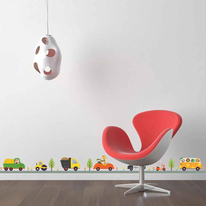 Cartoon Animals Car Wall Stick - Home Cinema Wall 评论和价格