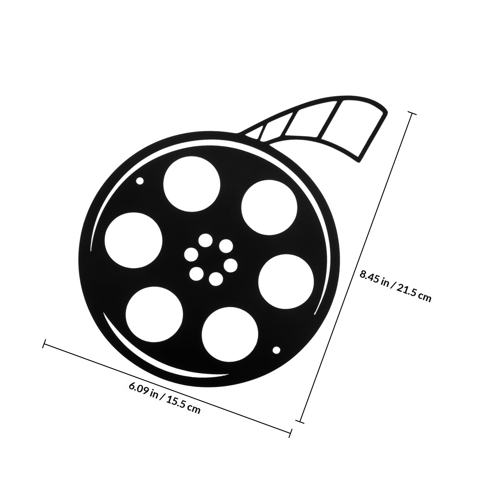 Film Reel Wall Decor Metal Ret - Home Cinema Films 评论和价格