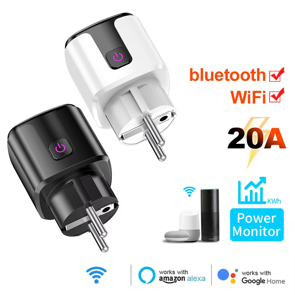 Smart 20A EU Plug WiFi+Bluetoo - Home Cinema Alexa 评论和价格