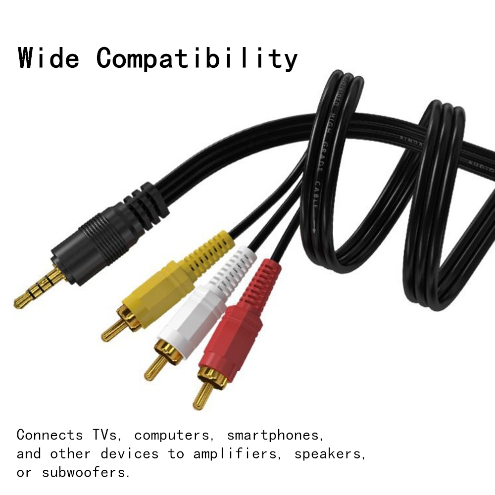 3.5mm to 3 RCA Audio Video Cab - Home Cinema Choice 评论和价格
