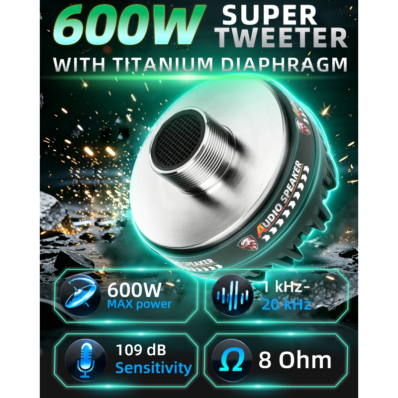 2 Pcs 3.75 Inch Titanium Tweet - Audio Home Cinema 评论和价格