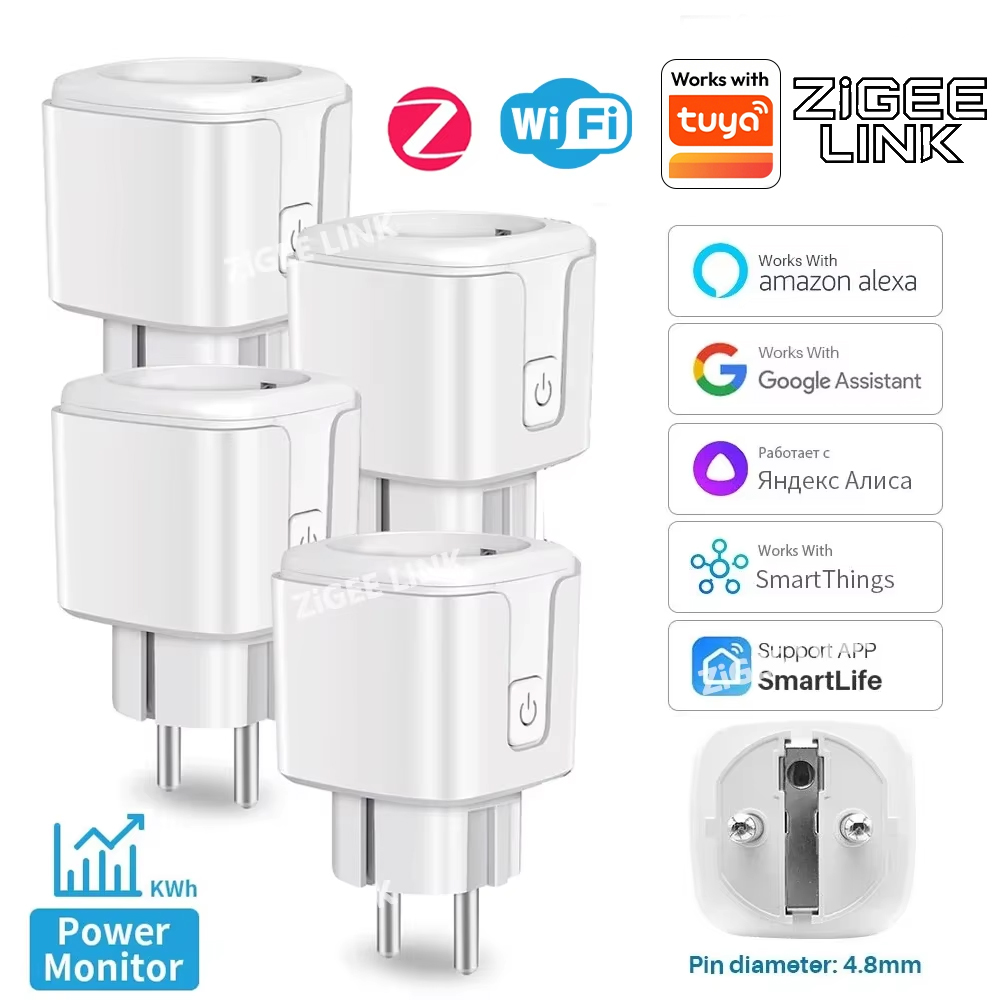 ZigBee EU Plug 16A/20A Smart P - Home Cinema Alexa 评论和价格
