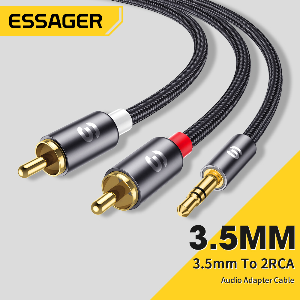 Essager RCA Audio Cable Stereo - Home Cinema Pc 评论和价格