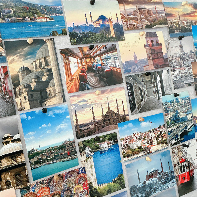 30Pcs 10x14cm Travel Landscape - Home Cinema Wall 评论和价格