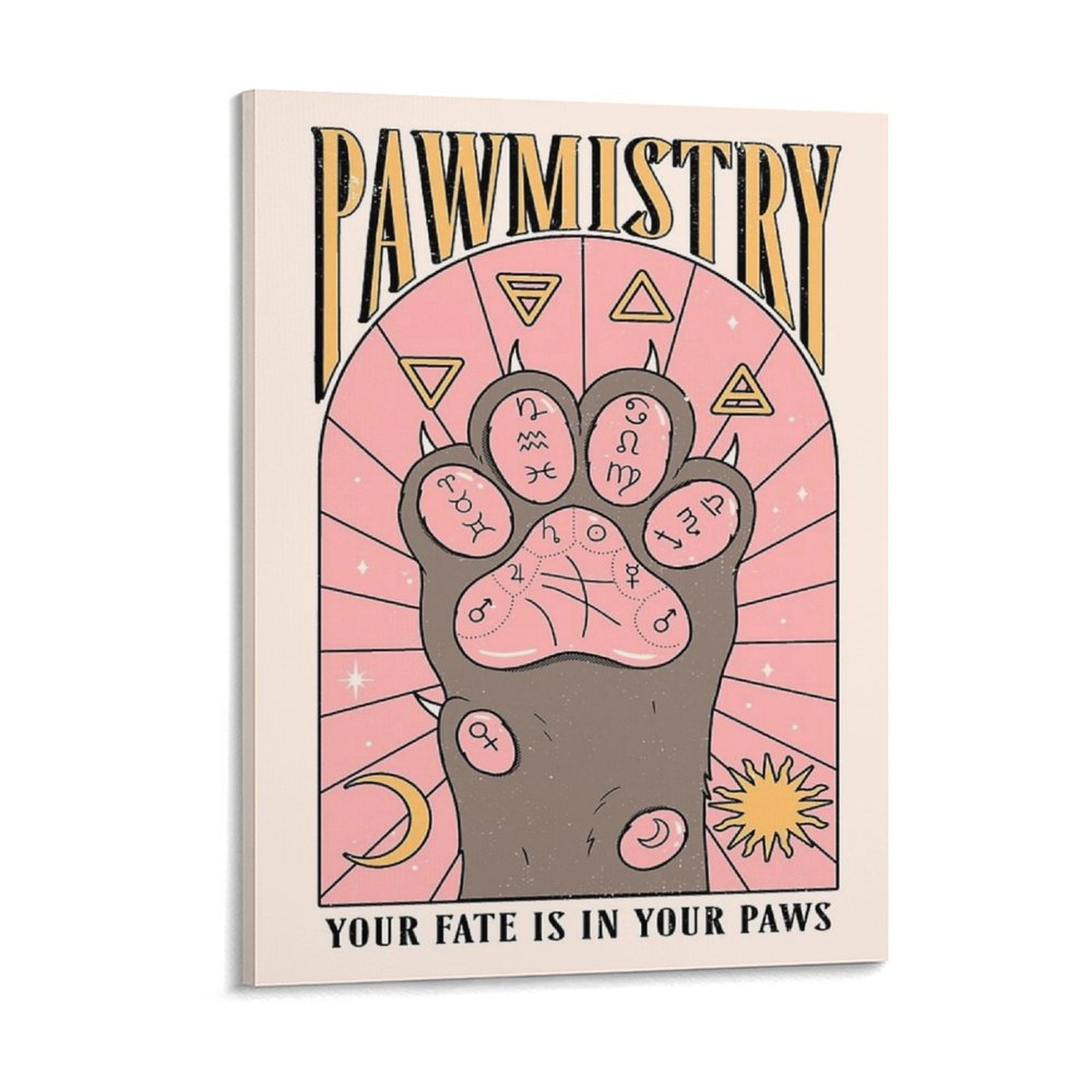 Pawmistry Canvas Painting Post - Home Cinema Wall 评论和价格