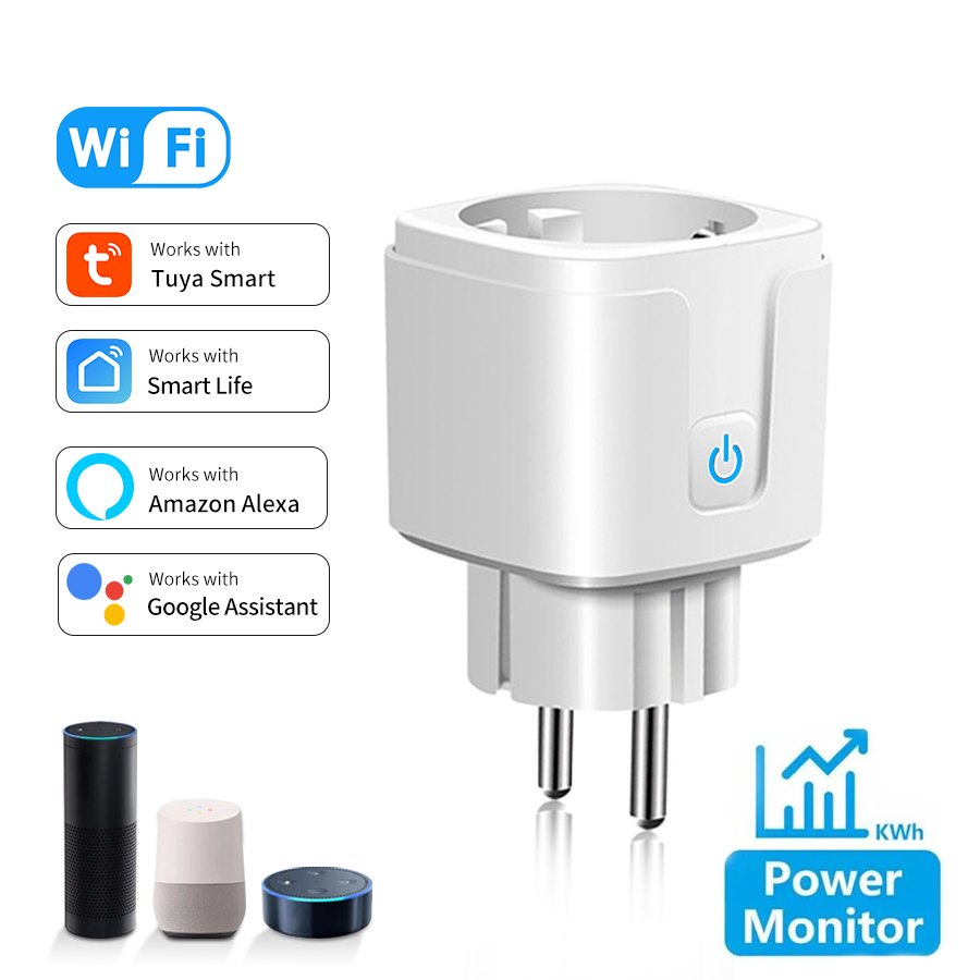 Tuya Smart Socket EU 16A AC100 - Home Cinema Alexa 评论和价格